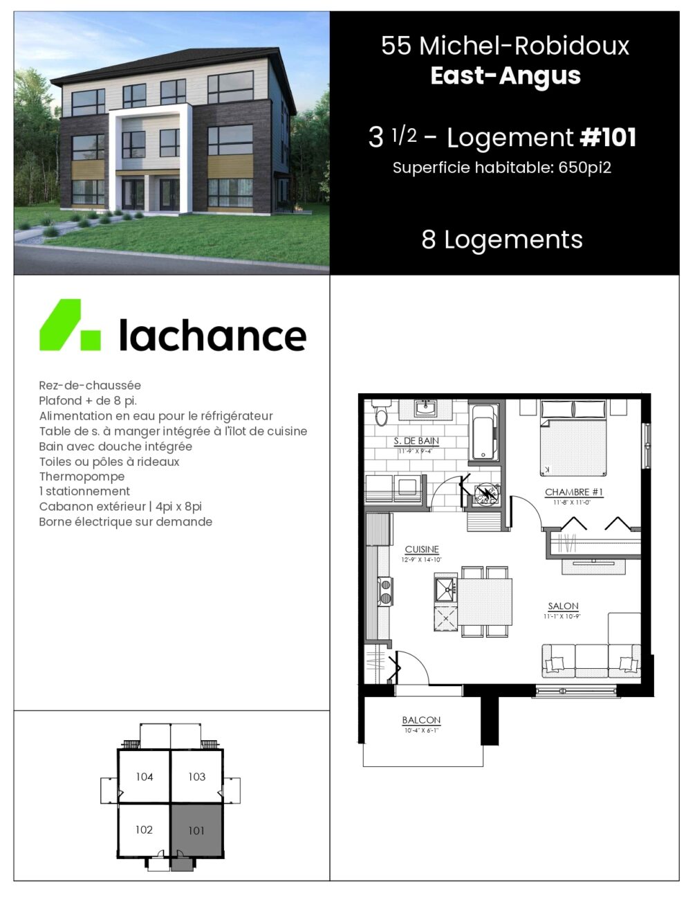 55, rue Michel-Robidoux #101, East-Angus — photo 3