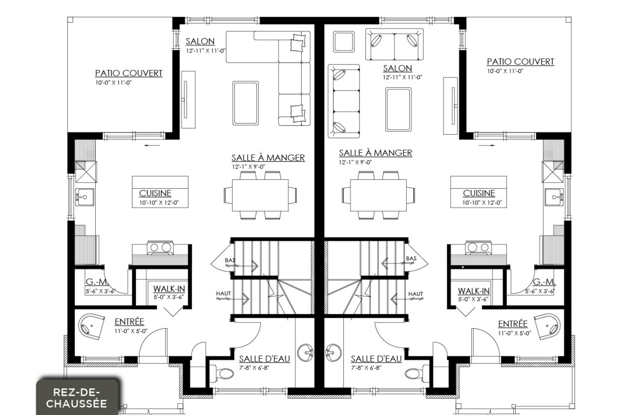 plan maison Tremblant Plan RDC